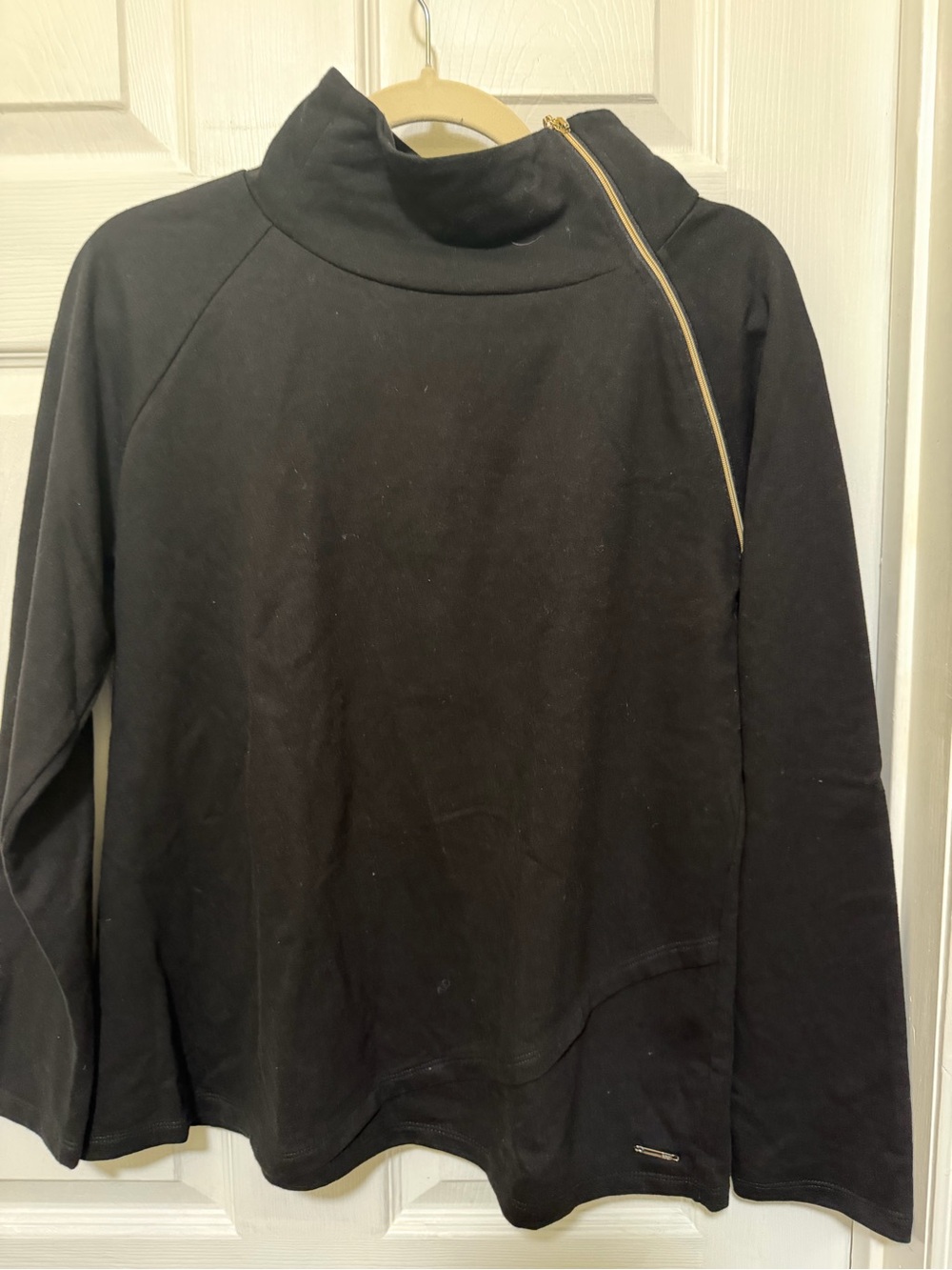 Black Rivet Performance Black Pullover with White Logo